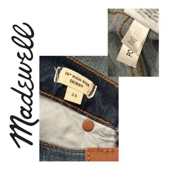 Madewell Women’s 10” High Rise Button Fly Skinny‎ Jeans - Size 24 - Picture 5 of 5